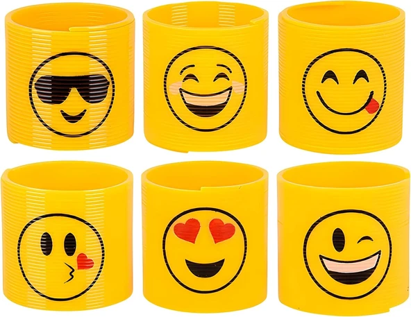 Emoji Stres Yayı Oyuncak Stres Yayı - 6 cm çapında - 1 Adet - Resim 3