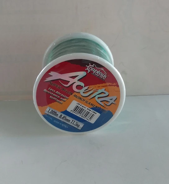 Captain Acura 1.000mt Monofilament Misina Yeşil 0.45 MM ürün görseli