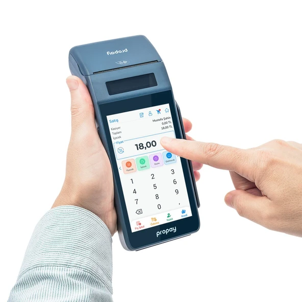 Propay P1000 ECR Android Yazar Kasa POS Wi-Fi ve 4G ürün görseli 1
