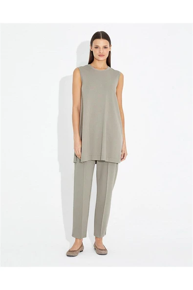 T23Y-6000 MISSDALIDA KOLSUZ TRİKO TUNİK - Resim 2