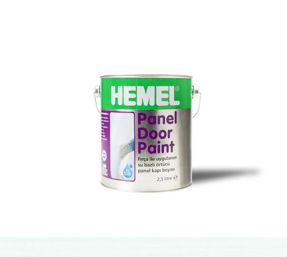 Hemel Panel Door Paint Polar White Amerikan Panel Kapı Boyası Beyaz 2,5 Lt ürün görseli 1