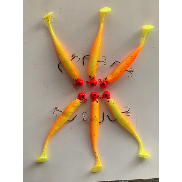 LUCKY JOHN BASARA (PG03) 3.5'' HAZIR İĞNELERİ TAKILMIŞ SİLİKON BALIK YEM - Resim 2