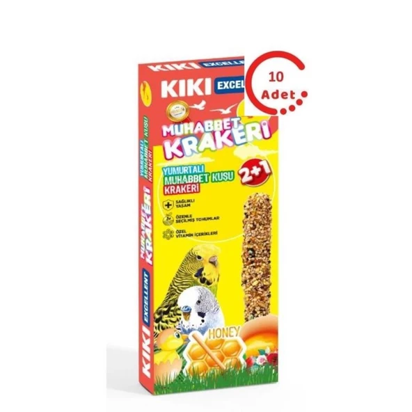 Kiki Excellent Yumurtalı  Kraker 3 Adet ( Muhabbet ) 10'lu Paket ürün görseli 1