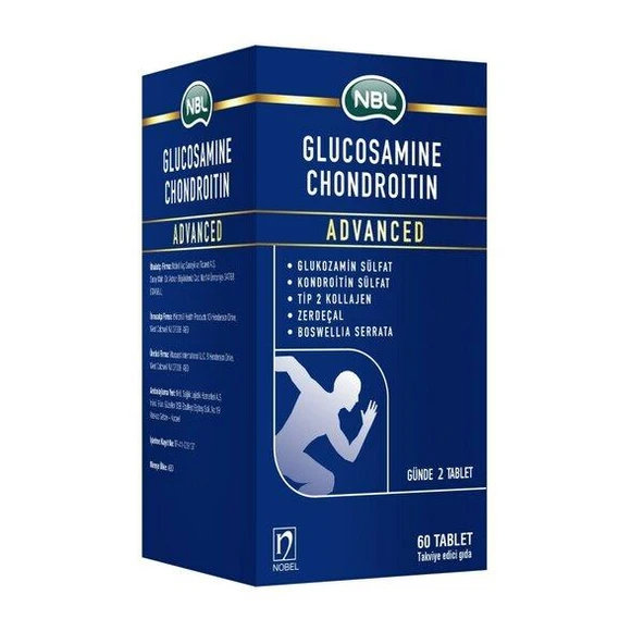 NBL Glukozamin Advanced 60 Tablet ürün görseli 1