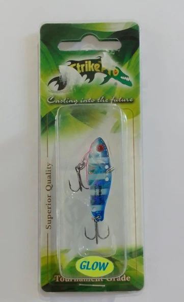 STRİKE PRO 3.5 CM VİBRASYON JİG YEM GLOW SIN50L (BLUE ZEBRA) ürün görseli
