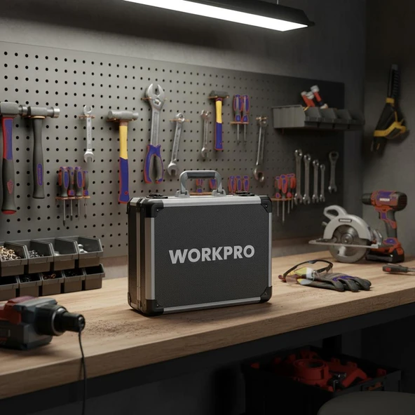 WORKPRO WP209100 297 Parça CR-V Profesyonel El Aleti Tamir Seti Tamir Bakım Çantası - Resim 5