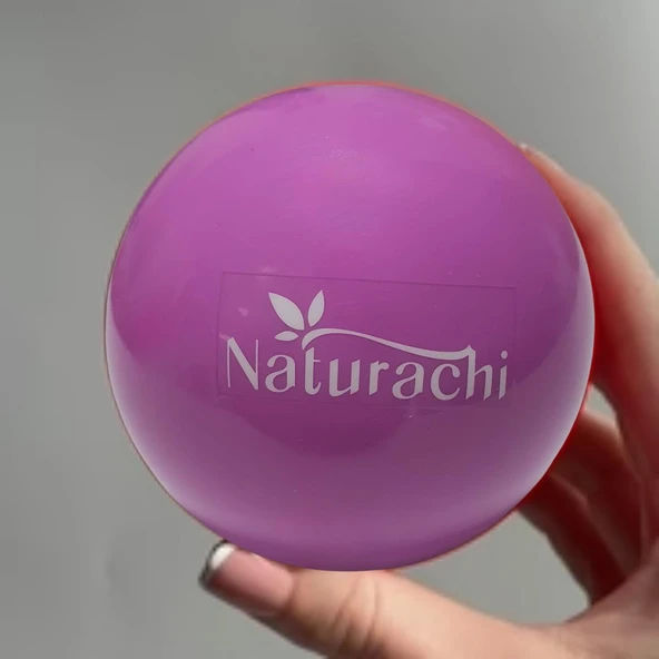 Face Yoga Ball Özel Üretimli 250 Gr Yüz Egzersiz & Masaj Topu Mor Renk - Resim 3