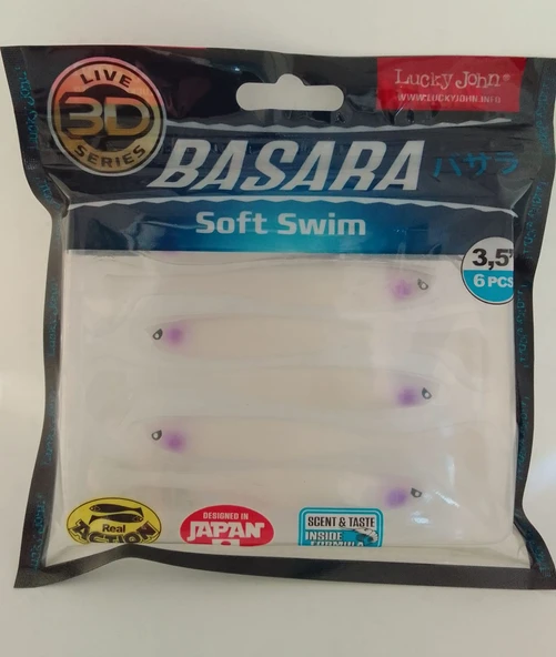 LUCKY JOHN BASARA SOFT SWİM 3.5''140403-TR007 SİLİKON YEM - Resim 2