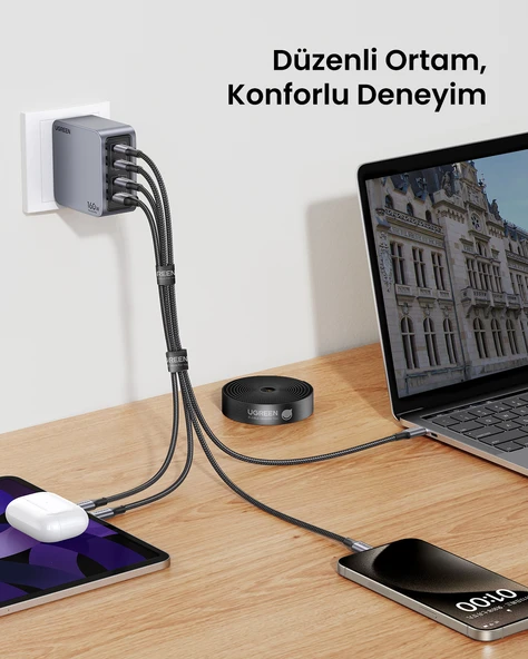 UGREEN Kablo Düzenleyici Cırt Band 2 Metre, 40354 - Resim 6