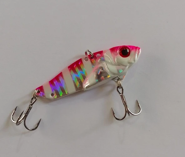 STRİKE PRO 5.5 CM VİBRASYON JİG YEM GLOW SIN049L (PINK ZEBRA) - Resim 2