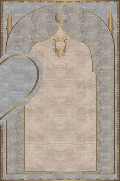 Kalpli Çift Seccade Diz Ağrıtmayan Yumuşak Namazlık Hediyelik Seccade - Resim 2