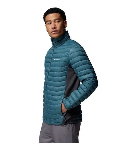 Columbia Powder Pass™ Hybrid Jacket Mavi Erkek Outdoor Mont WO3495-429 - Resim 3