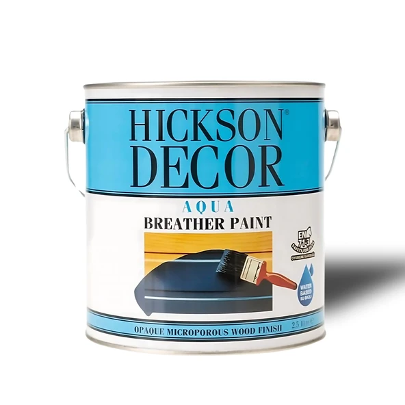 Hickson Decor Aqua Breather Paint Nefes Alan Polar White Beyaz Yarı Mat 2,5 Lt ürün görseli 1
