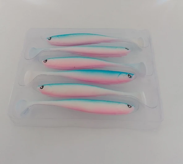 LUCKY  JOHN  BASARA 3D SOFT  SWİM  3.5'' (8.89 CM ) PG05 6P SİLİKON  YEM - Resim 3