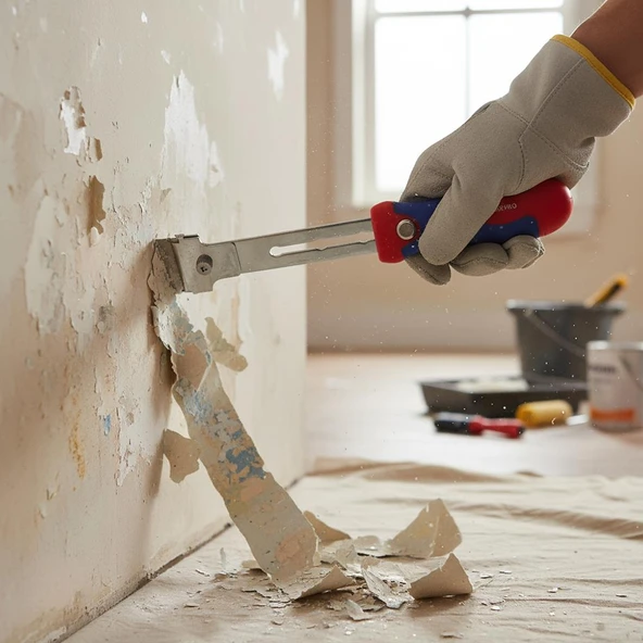 WORKPRO WP219004 40mm Geri Çekilebilir Profesyonel Kazıyıcı + 4 Parça Kazıma Bıçak Seti - Resim 8