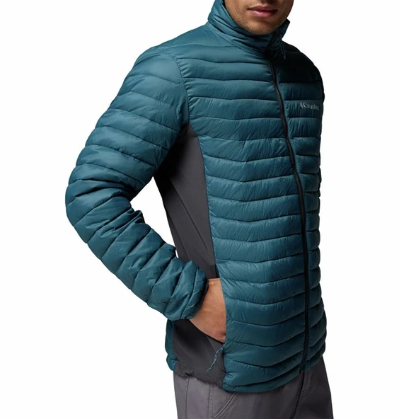 Columbia Powder Pass™ Hybrid Jacket Mavi Erkek Outdoor Mont WO3495-429 - Resim 5