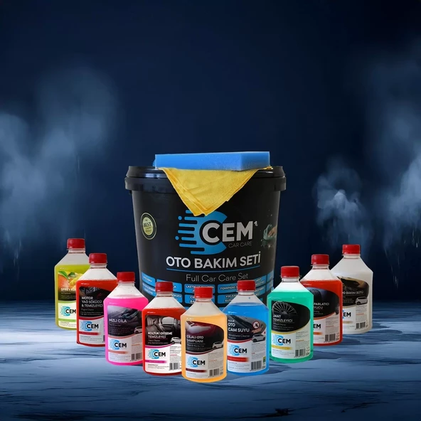 12 Parça Full Oto Bakım Seti Araç Temizlik Seti - Resim 2
