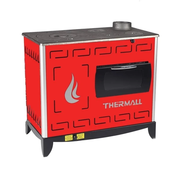 Thermall T-20 Rosa Kovalı Fırınlı Soba Kuzine - Resim 3