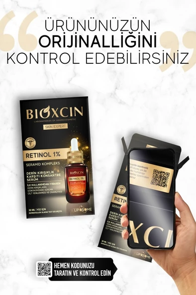 Bioxcin Retinol Serum %1 30 ml - Derin Kırışıklık Karşıtı Seramid Complex - Resim 6