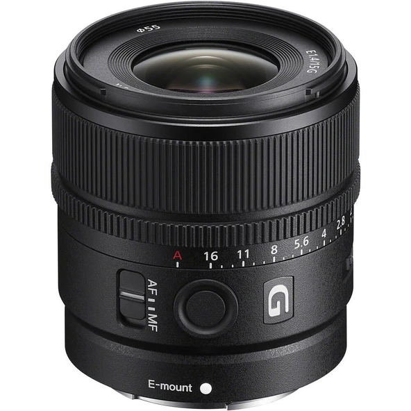 Sony E 15mm f/1.4 G Lens (SEL15F14G) ürün görseli 1