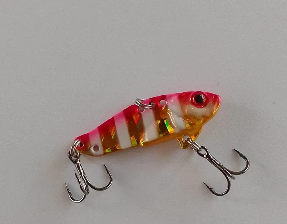 STRİKE PRO 3.5 CM VİBRASYON JİG YEM GLOW SIN52L (GOLD ZEBRA) - Resim 2