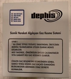DEPHİS Deprem Algılama ve Gaz Kesme Cihazı ürün görseli