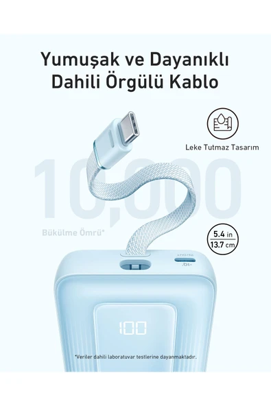 Anker Zolo A1688 10000 mAh Hızlı Şarj Powerbank - Resim 3