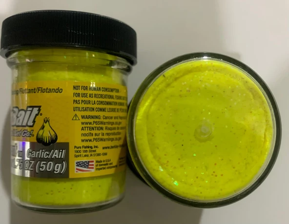 BERKLEY POWERBAİT SARIMSAKLI SUNSHİNE YELLOW (63423)ALABALIK HAMURU ürün görseli