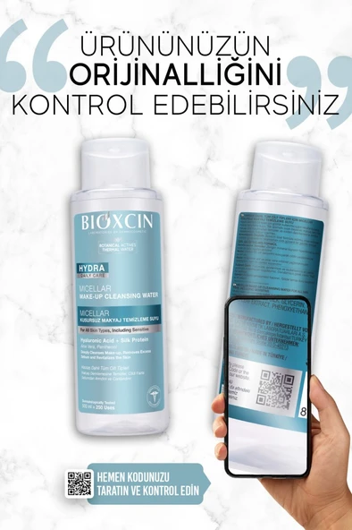 Bioxcin Hydra Micellar Kusursuz Makyaj Temizleme Suyu 500 Ml 250 Kullanım, Hyaluronik Asit AloeVera Pantenol ürün görseli 1