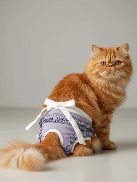 Princess Lila Dişi Kedi Regl Külotu | Kedi Donu | Kedi İç Çamaşırı | Ayarlanabilir Bağcıklı | Küçük Irklar İçin ürün görseli 1