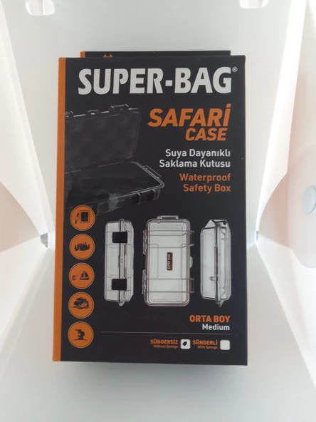 SUPER-BAG SAFARİ ŞEFFAF SAKLAMA KUTUSU SF-1690  ORTA BOY - Resim 4