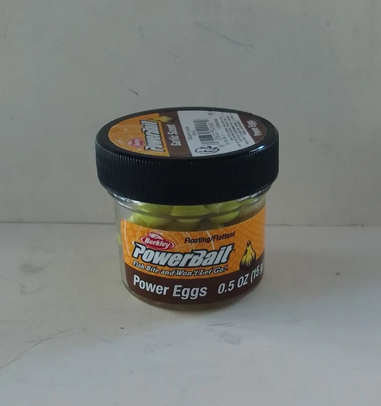 BERKLEY POWERBAİT SARIMSAKLI YUMURTA FOSFOR SARI  ALABALIK YEMİ 54990 - Resim 3