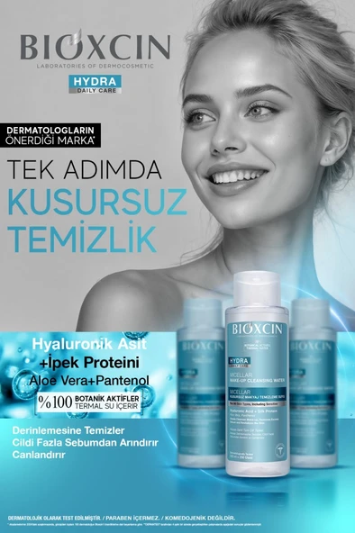 Bioxcin Hydra Micellar Kusursuz Makyaj Temizleme Suyu 500 Ml 1 Alana 1 Hediye - 500 Kullanım - Resim 4