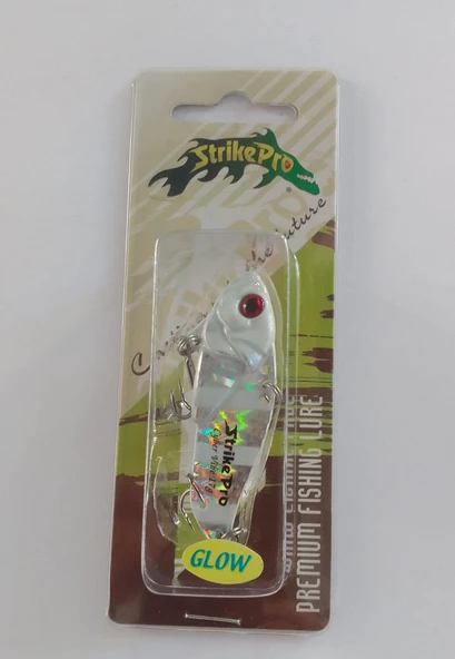 STRİKE PRO 5.5 CM VİBRASYON JİG YEM GLOW SIN051L (GLOW ZEBRA) ürün görseli