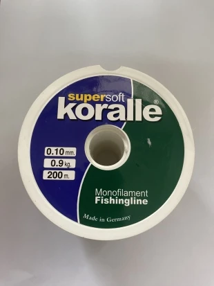 SUPERSOFT KORALLE 0.10 MM 200 METRE MONOFİLAMENT MİSİNA ürün görseli