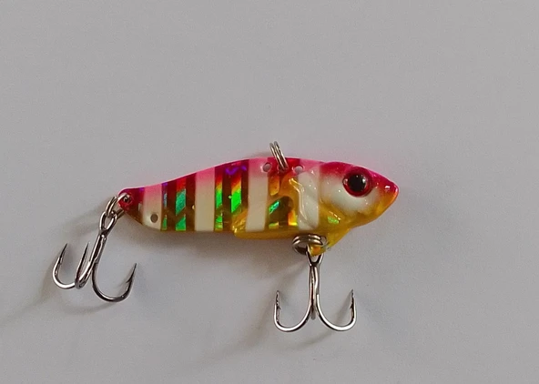 STRİKE PRO 4.5 CM VİBRASYON JİG YEM GLOW SIN52L (GOLD ZEBRA) ürün görseli