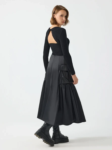 ARKASI PENCERELİ TRİKO - Resim 2