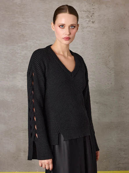 KOLU DETAYLI TRİKO ürün görseli 1