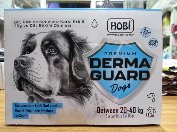 Hobi Derma Guard Köpekler Için Bit Pire Önleyici Cilt Bakım Damlası 20-40 kg 3 ml x 4 Adet ürün görseli