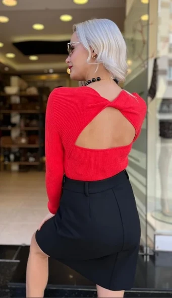 ARKASI PENCERELİ TRİKO - Resim 7