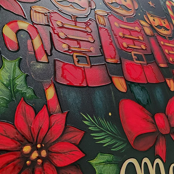 İngiliz Asker Yeni Yıl Evi Kapı ve Duvar Süsü - Resim 3