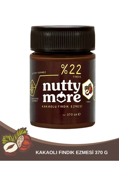Nutty More %22 Kakaolu Fındık Ezmesi 370 gr ürün görseli