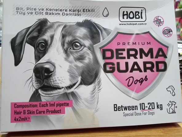 Hobi Derma Guard Köpekler Için Bit Pire Önleyici Cilt Bakım Damlası 10-20 kg 2 ml x 4 Adet ürün görseli 1