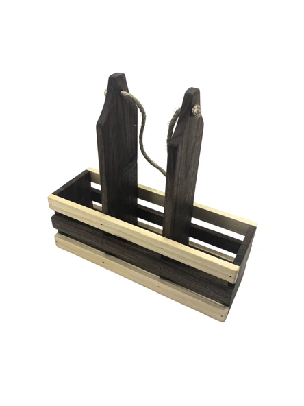 Ahşap Doğal 3Lü Yağdanlık ve Sosluk Takımı(KISA BAŞLIK)(SET)(CEVİZ) Ceviz 1 SET - Resim 6