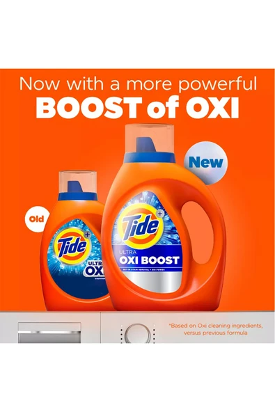 Tide Ultra Oxi Boost Sıvı Çamaşır Deterjanı 94 Yıkama 3.9LT - Resim 3