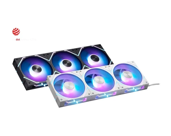 MSI MPG EZ120 ARGB WHITE-3W 3IN1 BEYAZ KASA FANI - Resim 2