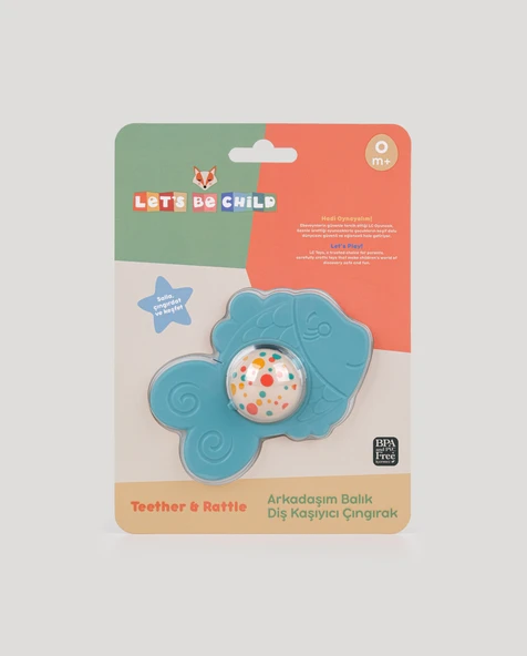 Arkadaşım Balık Diş Kaşıyıcı Çıngırak-Petrol Yeşili - Resim 3