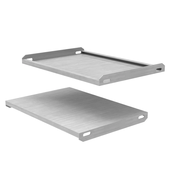 1 ADET DEPO RAFI HAFİF RACK TAVA   Galvaniz 50x30 cm 0,70 mm - Resim 3