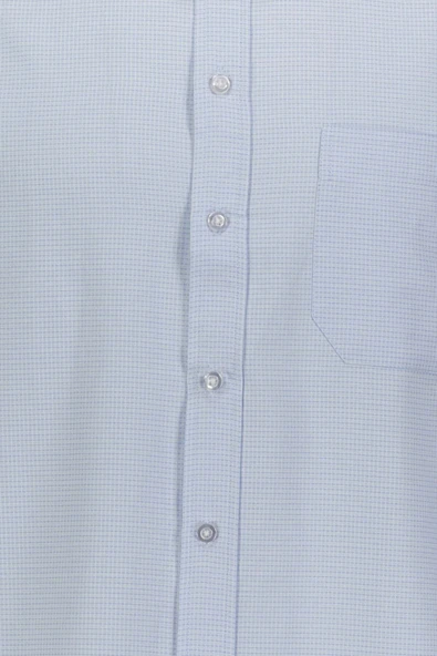 Armürlü Regular Buz Mavisi Erkek Gömlek Gm2025300030 - Resim 3