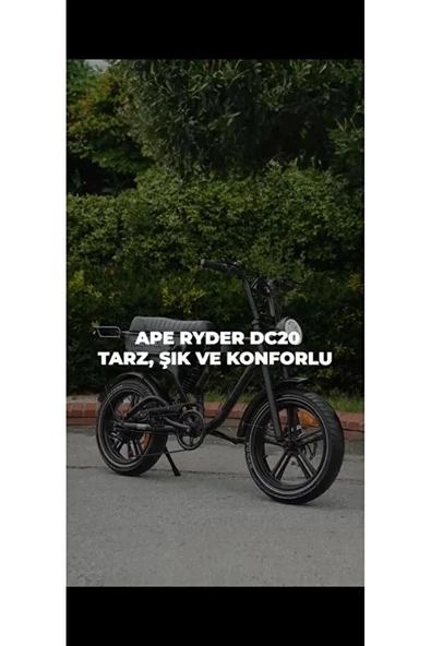 DC20 ELEKTRİKLİ BİSİKLET (SİYAH) - Resim 3